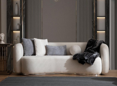 Living room sofa 3-seater designer couch upholstery sofas fabric textile